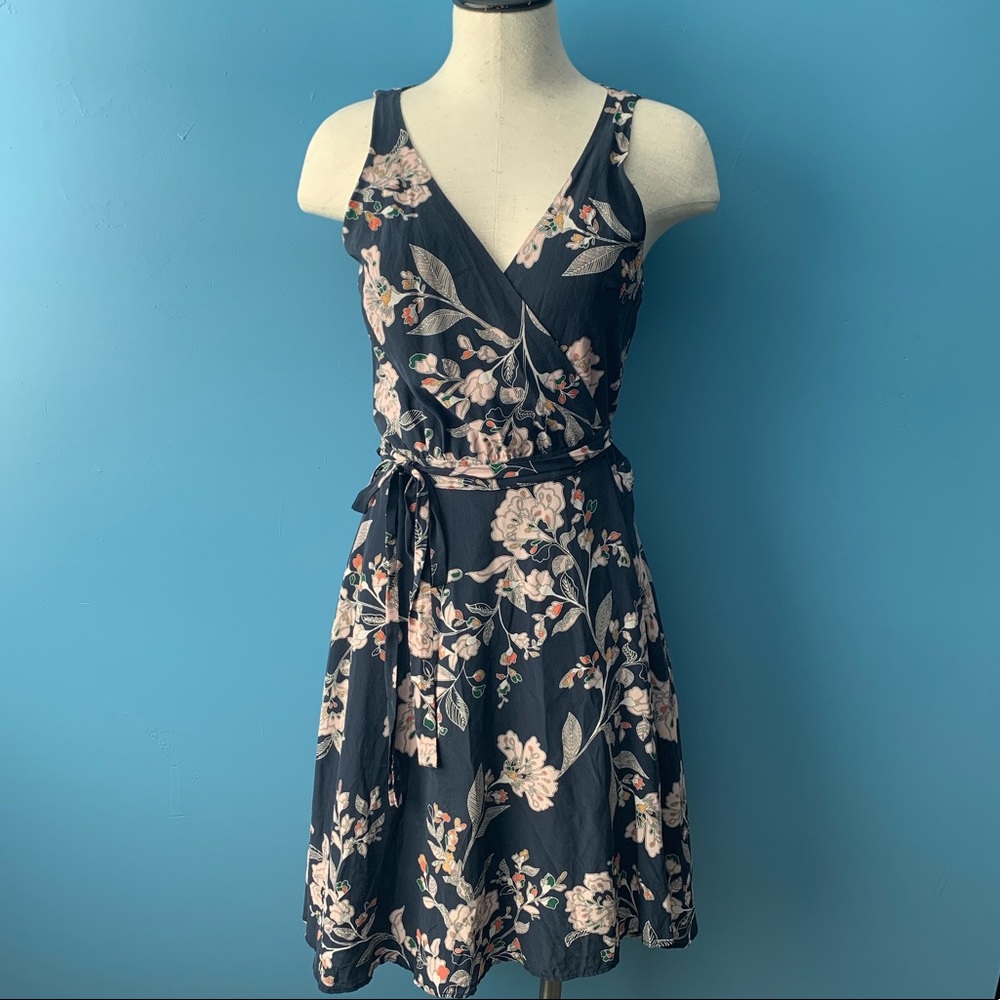 Amour Vert 100% silk wrap dress